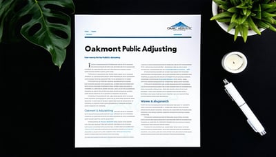 Newsletter signup illustration for Oakmont Public Adjusting Newsletter signup illustration for Oakmont Public Adjusting